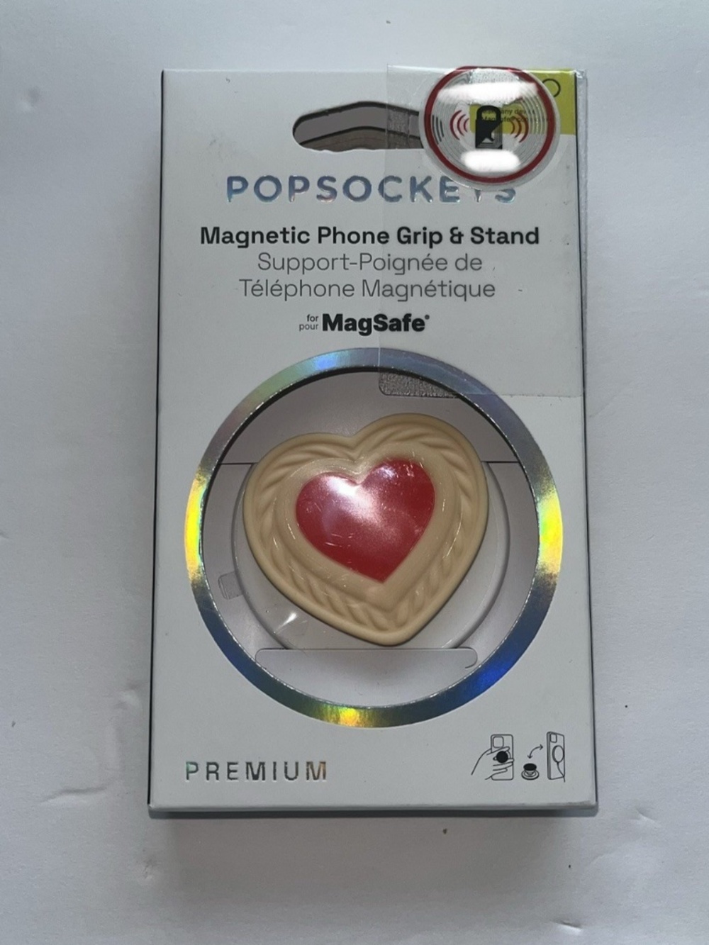 PopSockets Magnetic MagSafe Round Phone Grip & Stand for iPhone Heart NEW NIB